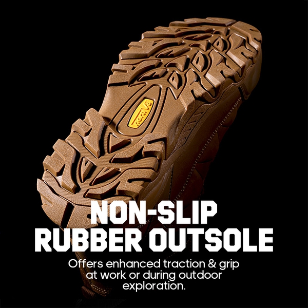 [Paladin-Steel] Men's Non-Slip Steel-Toe Work Boots - COYOTE - 3